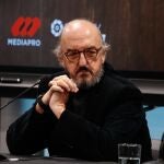 Jaume Roures, partner from Mediapro, talks during the presentation of a report on football consumption in bars in Spain at La Liga building on January 22, 2020, in Madrid, Spain. 22/01/2020 ONLY FOR USE IN SPAIN