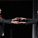 David Luque y Beatriz Argüello en un ensayo