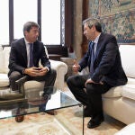 El president de la Generalitat, Carlos Mazón, y el vicepresidente primero del Consell, Vicente Barrera