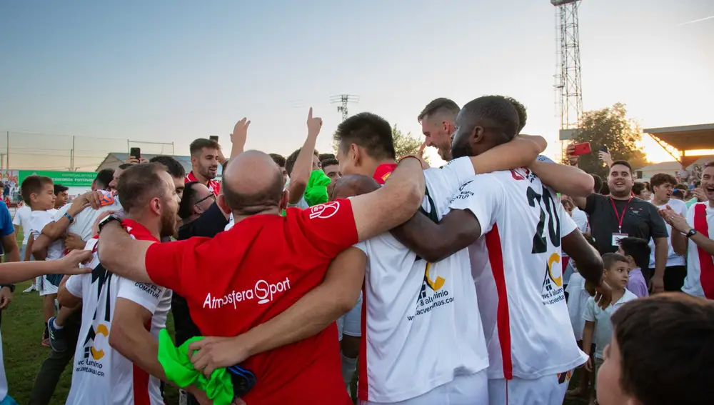 El CD Quintanar celebra la clasificación a la Copa del Rey