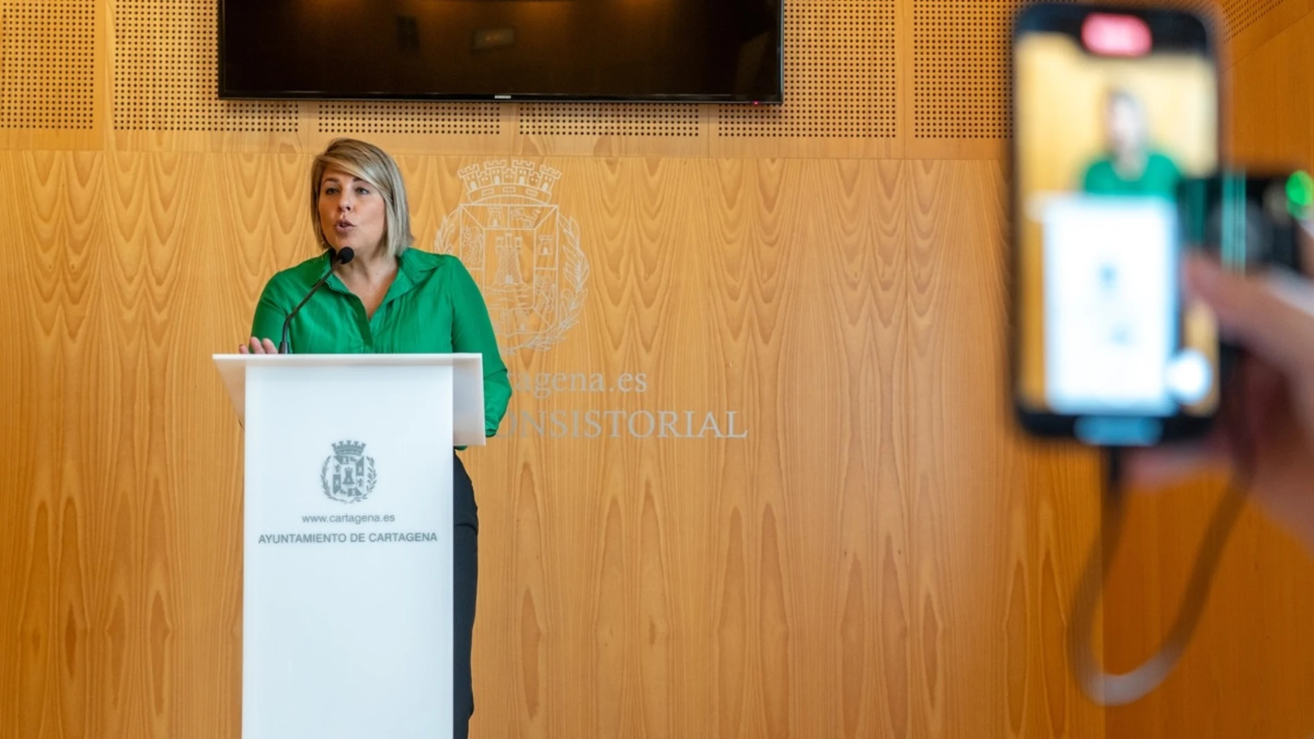 La alcaldesa de Cartagena, Noelia Arroyo AYUNTAMIENTO MURCIA 31/10/2023