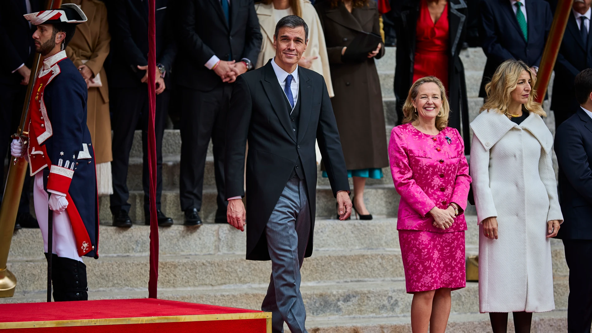 Pedro Sanchez. La princesa de Asturias, Leonor de Borbón, jura la Constitución en presencia de las Cortes reunidas en el Congreso de los Diputados. © Alberto R. Roldán / Diario La Razón.31 10 2023