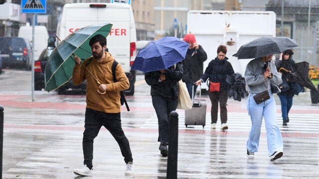 Precipitaciones y vientos fuertes en Madrid