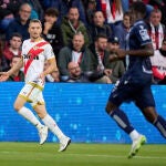 Balliu, durante una jugada del partido