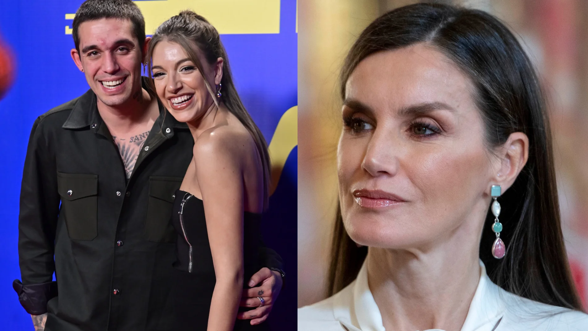 Montaje de Víctor Elías, Ana Guerra y la Reina Letizia