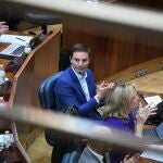 El secretario general del PSOE-Madrid, Juan Lobato, durante un pleno