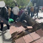 La borrasca "Ciorán" deja una persona herida en Alonso Martínez 