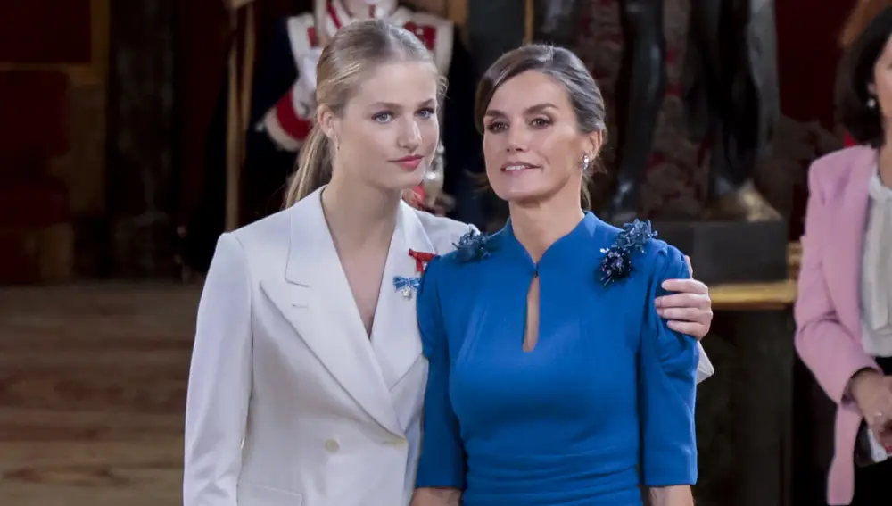 La princesa Leonor y la Reina Letizia
