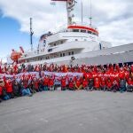 Imagen de esta mañana antes de partir en el «Usuahia Voyage»