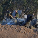 Israeli army on the Gaza border