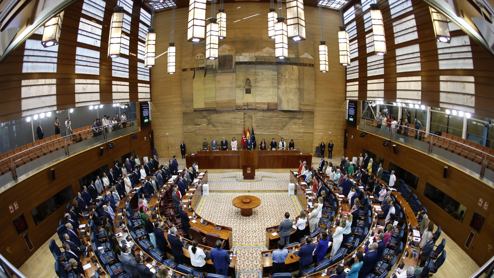 Vista de la Asamblea de Madrid durante la celebración de un pleno.