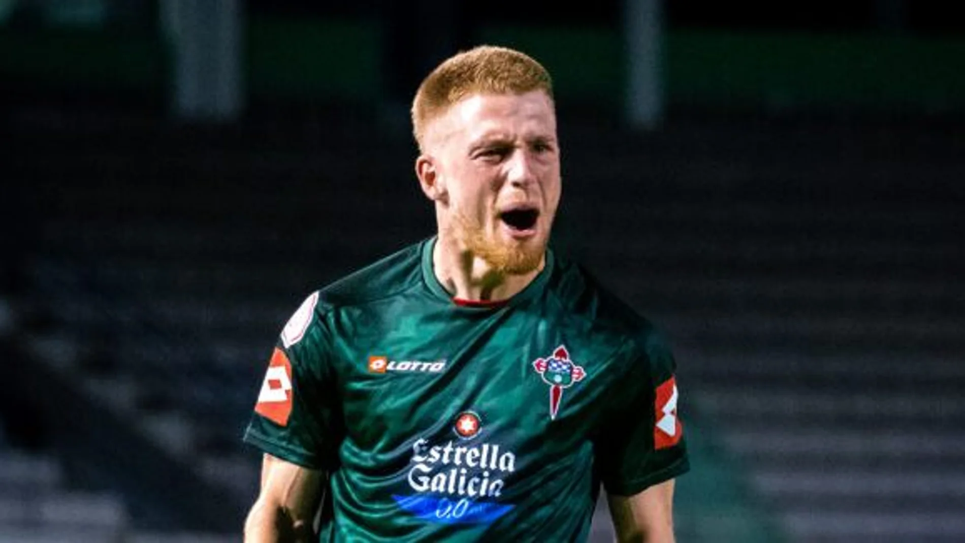 Carlos Vicente con el Racing de Ferrol