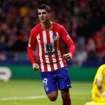 Álvaro Morata celebra uno de sus goles ante el Celtic de Glasgow