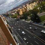Imagen de la A-5, paseo de Extremadura, en su tramo más próximo a Madrid y que planea su soterramiento. 