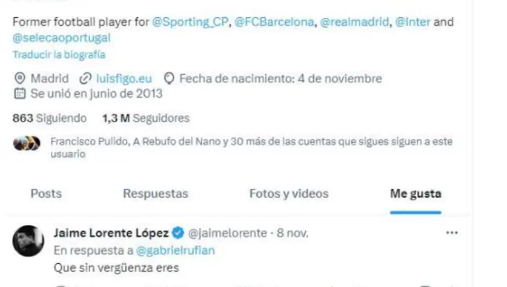 El "Me Gusta" de Luis Figo