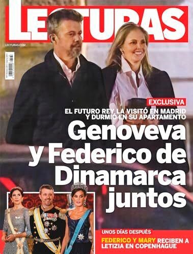 Federico de Dinamarca y Genoveva Casanova, juntos en la portada de "Lecturas"