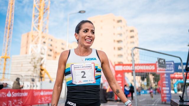 La atleta de Hoka Lidia Campo será este domingo la capitana del equipo del Real Madrid en el Derbi de las Aficiones