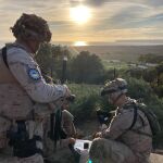 Los soldados durante la instrucción