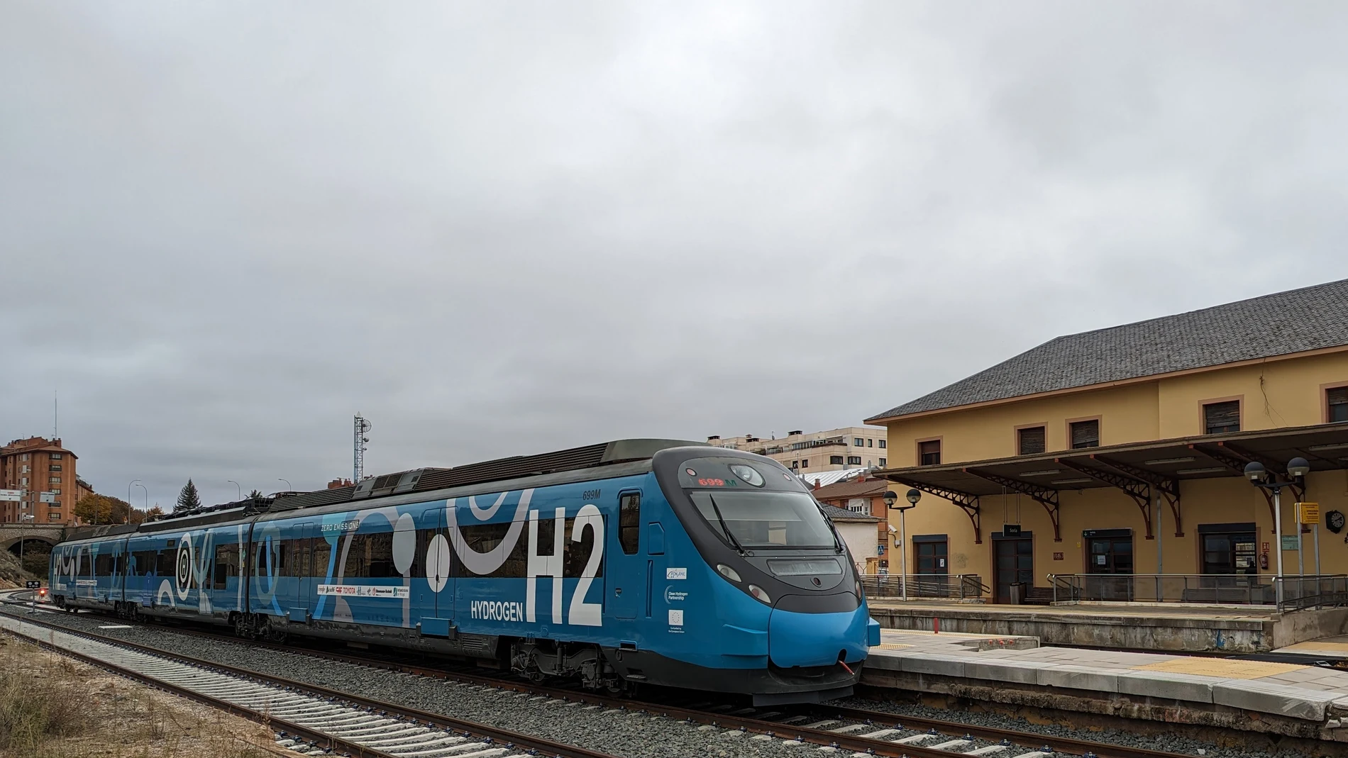 Un tren demostrador de hidrógeno inicia las pruebas entre Torralba y Soria