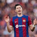 Robert Lewandowski, delantero del Barça