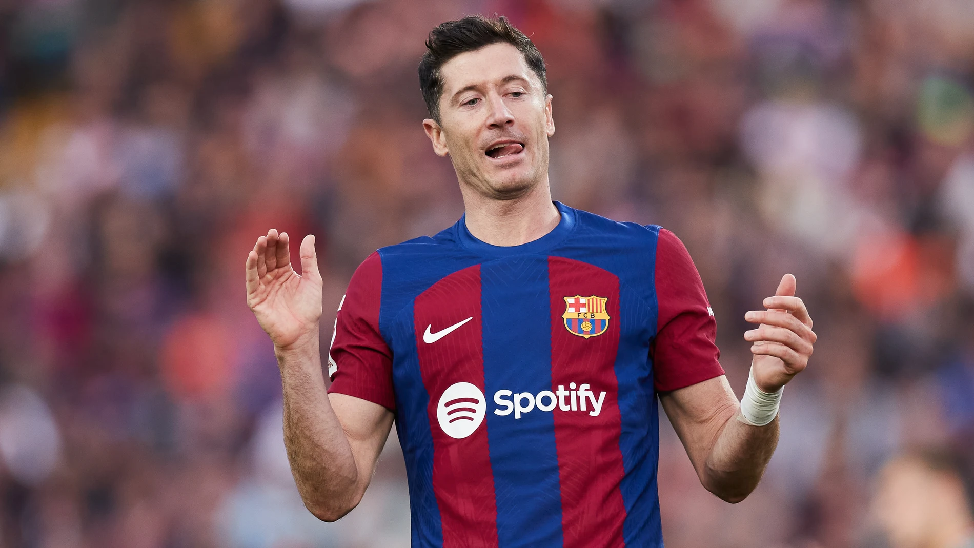 Robert Lewandowski, delantero del Barça
