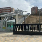 Ascensor de la ladera norte del barrio de Parquesol de Valladolid junto al que se van a ubicar las viviendas para jóvenes