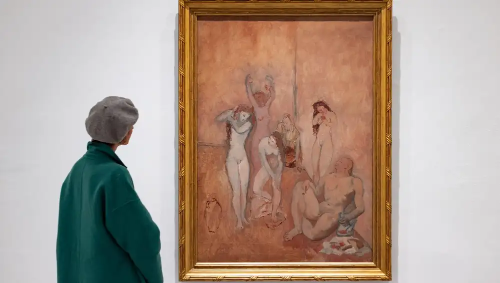 «El harén» (1906), donde resulta fácil identificar el camino que lleva a «Las señoritas de Avignon»