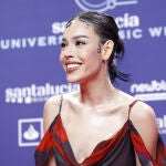Danna Paola con un look de inspiración andaluza.