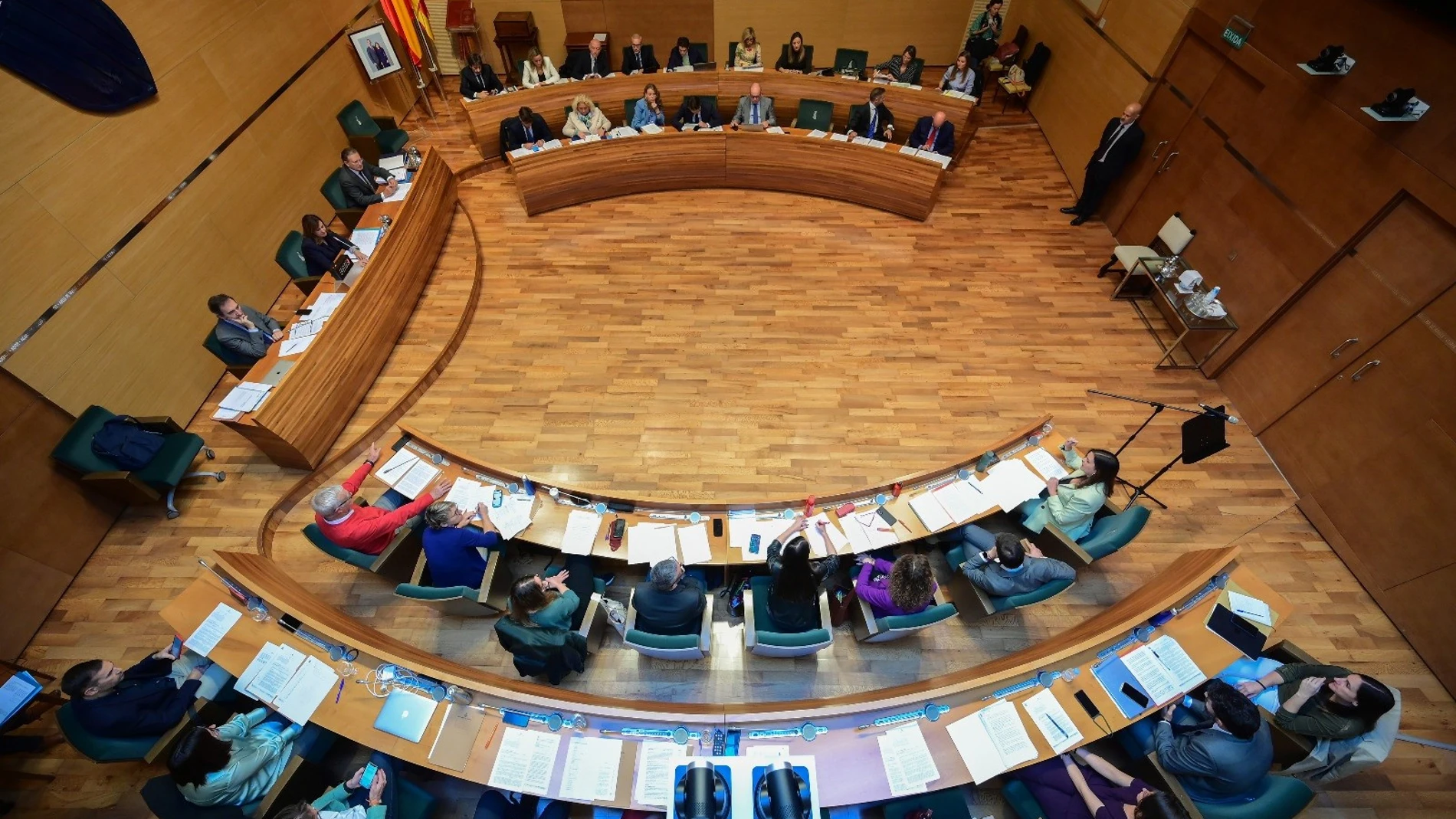 Imagen del pleno ordinario de noviembre del Ayuntamiento de València celebrado este martes en la Diputación de Valencia. AYUNTAMIENTO DE VALÈNCIA 14/11/2023