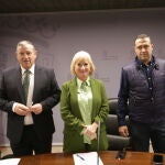 La delegada territorial de la Junta de Castilla y León en Zamora, Leticia García, y el presidente de la Diputación de Zamora, Javier Faúndez, presentan los Fondos de Cohesión Territorial para Zamora