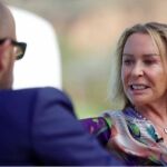 Marina Castaño sentada junto a Risto Mejide