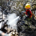 Se queda en un susto el virulento incendio de la Marina Alta, tras quemar 43 hectáreas