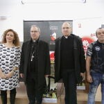  Presentación del Museo Sin Hogar: Esperanza sin cobertura. Intervienen el obispo de Zamora, Fernando Valera; el delegado-director de Cáritas Diocesana de Zamora, Antonio Jesús Martín; la directora de Casa Betania, Beatriz Carracedo, y una residente en el centro para personas sin hogar
