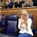 Yolanda Díaz junto a Pedro Sánchez.