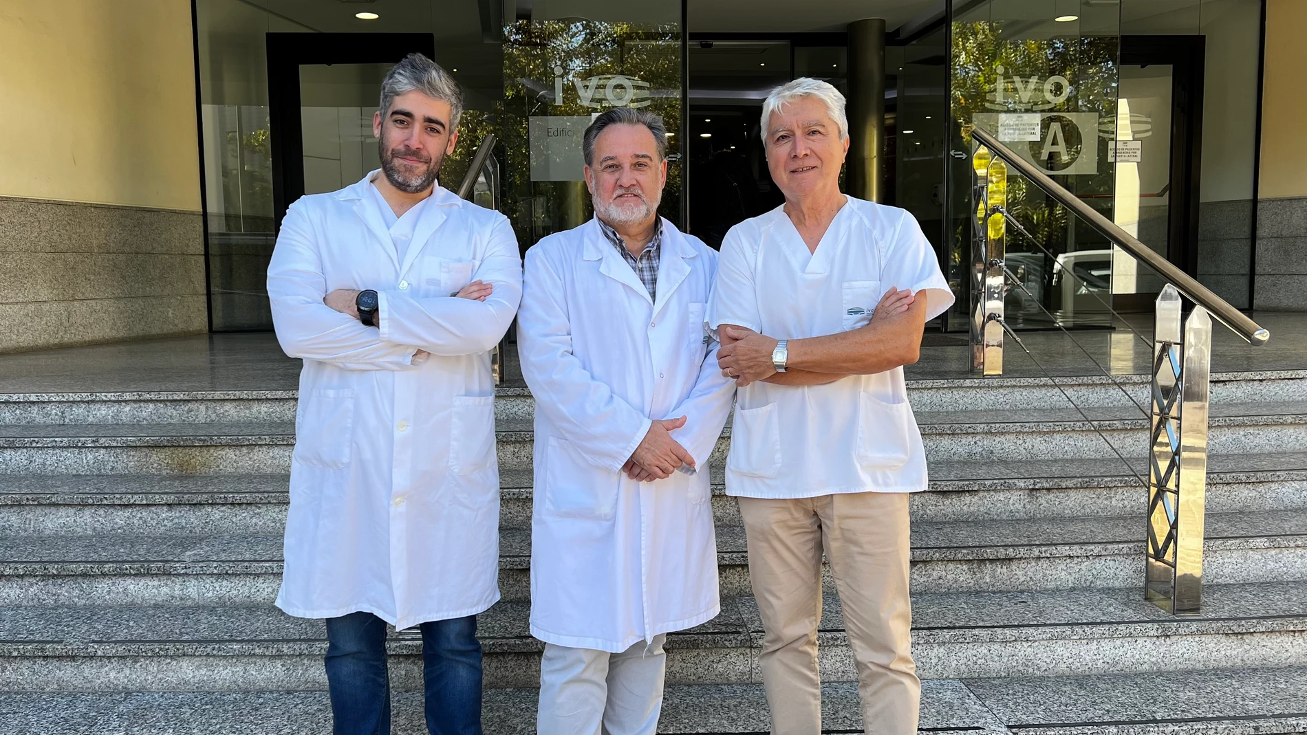 Los doctores Sandiego, Peñalver y Arribas (de izquierda a derecha)