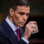 El presidente del gobierno, Pedro Sanchez, en el pleno de investidura en el Congreso de los Diputados. © Alberto R. Roldán / Diario La Razón. 15 11 2023