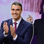 Miguel Bosé y Pedro Sánchez