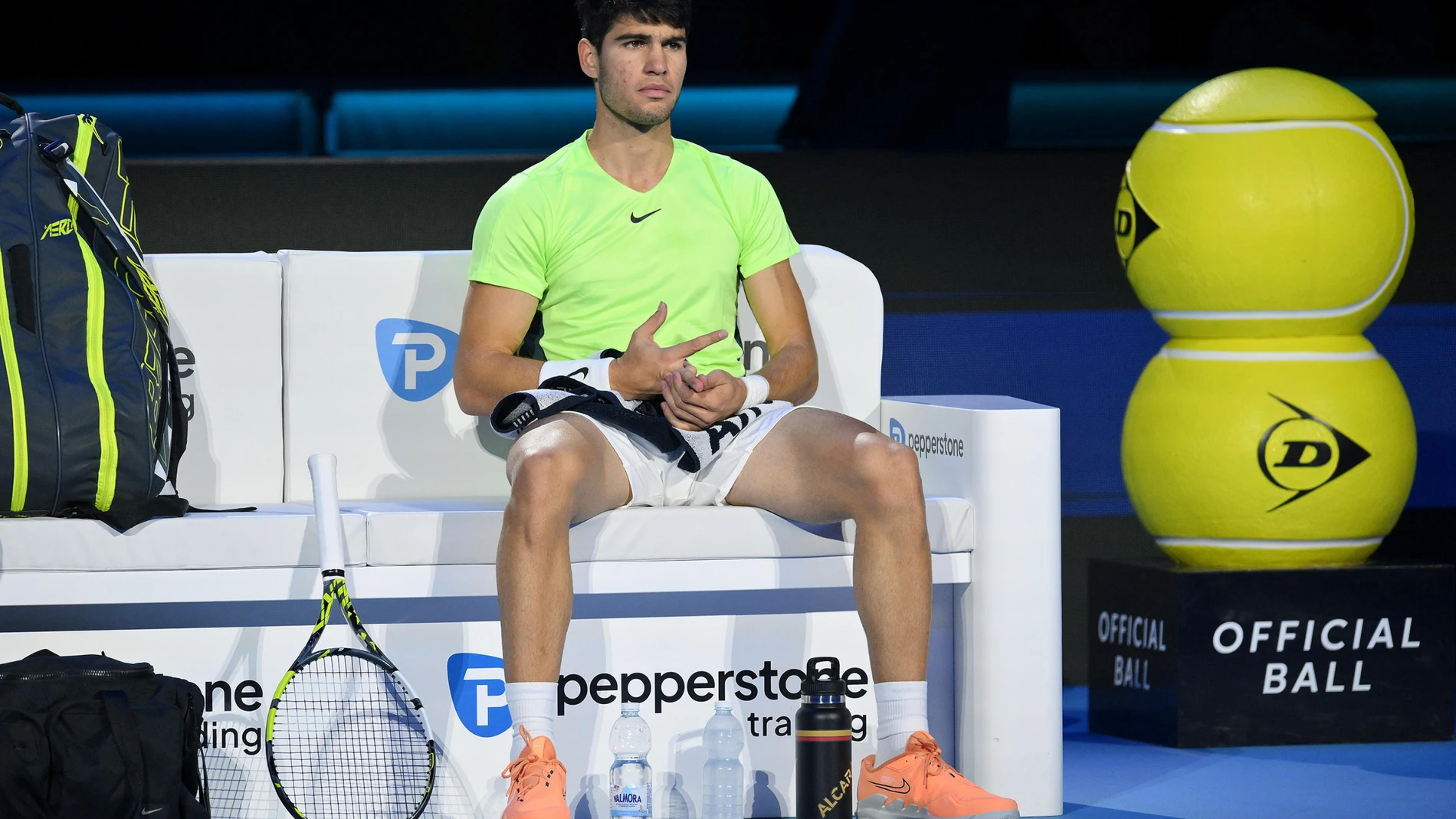 Alcaraz, en las pasadas Nitto ATP Finals