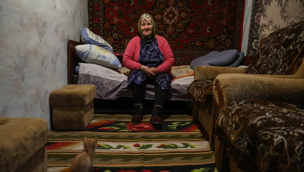 Olha Mazhora, vecina de Pavlivka. Oleksandr Ratushniak