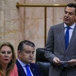 Primera Jornada de Pleno con sesión de control al gobierno en el Parlamento de Andalucía