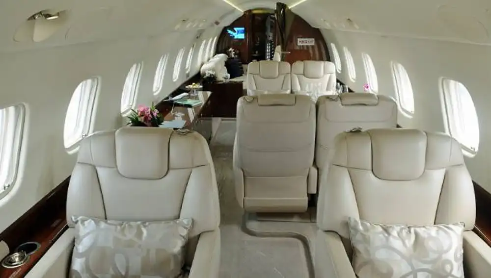 Interior del Embraer Legacy 600.