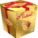 Tabletas pequeñas de turrón de chocolate Suchard para regalar