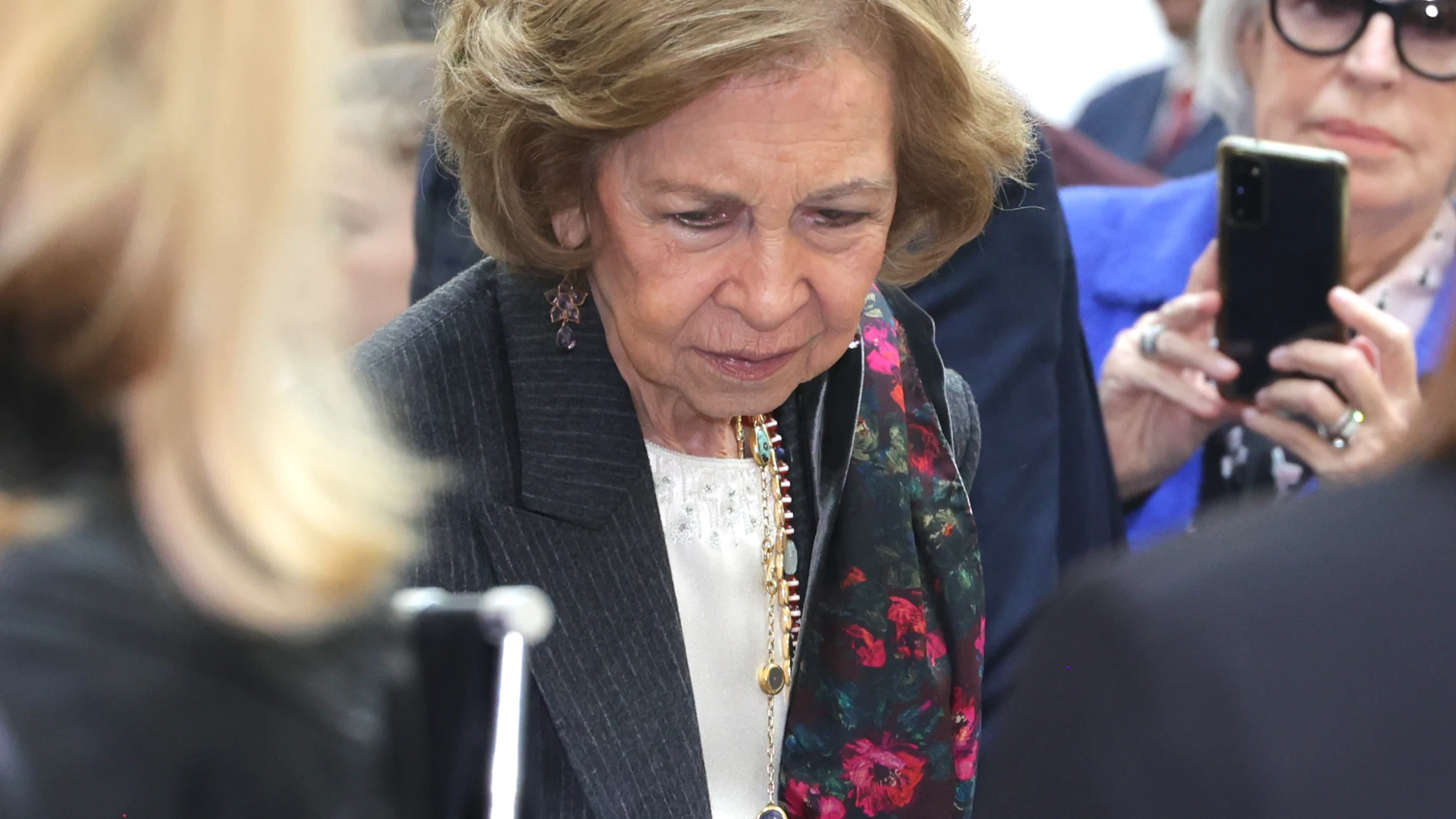La Reina Sofía durante la inauguración de 'El Rastrillo de Nuevo Futuro', a 17 de noviembre de 2023, en Madrid (España). RASTRILLO;BENÉFICO;REINA;REALEZA; José Ramón Hernando / Europa Press 17/11/2023