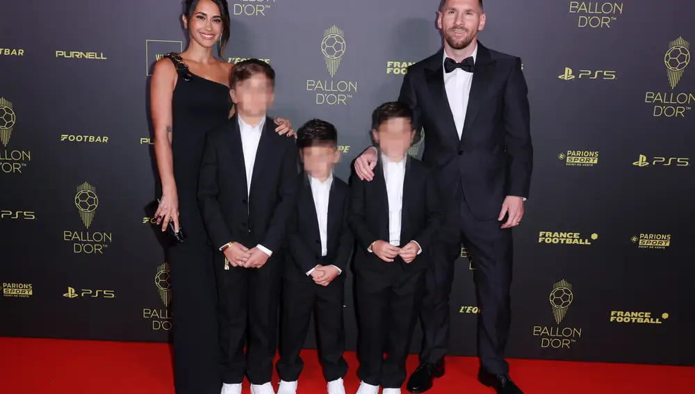 Leo Messi, Antonella Roccuzzo y sus tres hijos