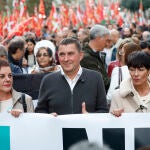 Manifestación de EH Bildu bajo el lema "Nazioa gara" (somos una nación)