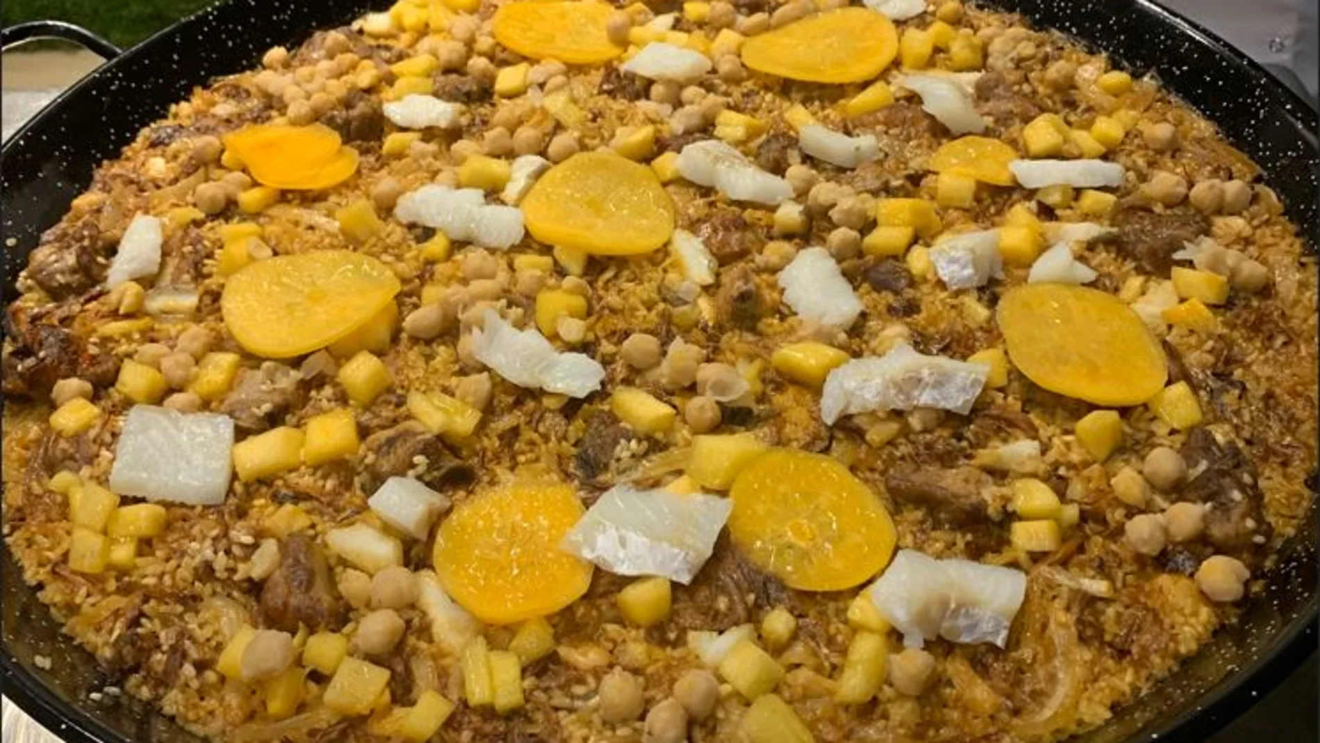 Arroz con kaki de la Ribera del Xúquer