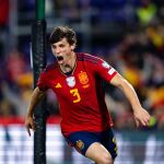 Así celebró Le Normand su primer gol con España