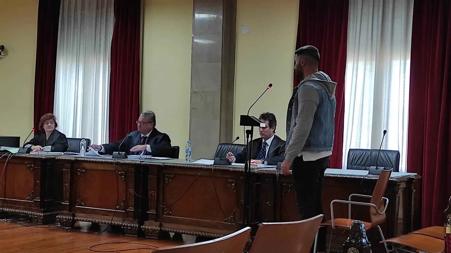 El acusado durante su declaración en el juicio