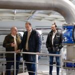 El concejal de Medio Ambiente, y presidente de Aquavall, Alejandro García Pellitero, visita las obras de mejora llevadas a cabo en la estación potabilizadora de San Isidro