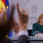 Rueda de prensa de la portavoz del gobierno Pilar Alegría tras la rueda de prensa posterior al consejo de mini